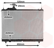VAN WEZEL radiator, engine cooling 52012712 - Car cooler