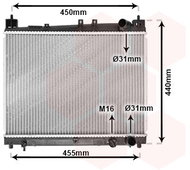 VAN WEZEL radiator, engine cooling 53002258 - Car cooler