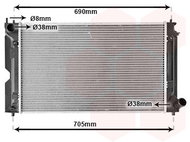 VAN WEZEL radiator, engine cooling 53002386 - Car cooler
