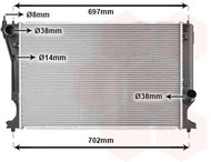 VAN WEZEL radiator, engine cooling 53002399 - Car cooler