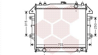 VAN WEZEL radiator, engine cooling 53002430 - Car cooler - Main image