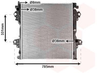 VAN WEZEL radiator, engine cooling 53002604 - Car cooler