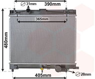 VAN WEZEL radiator, engine cooling 53002716 - Car cooler