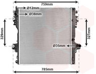 VAN WEZEL radiator, engine cooling 53012707 - Car cooler