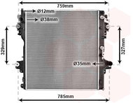 VAN WEZEL radiator, engine cooling 53012708 - Car cooler