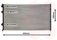 VAN WEZEL radiator, engine cooling 58002115 - Car cooler