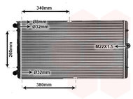 VAN WEZEL radiator, engine cooling 58002245 - Car cooler