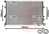VAN WEZEL radiator, engine cooling 58002289 - Car cooler