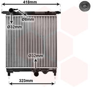 VAN WEZEL radiator, engine cooling 58002325 - Car cooler