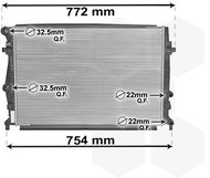 VAN WEZEL radiator, engine cooling 58002343 - Car cooler