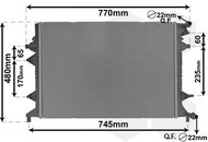 VAN WEZEL radiator, engine cooling 58012714 - Car cooler