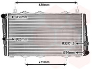VAN WEZEL radiator, engine cooling 76002009 - Car cooler