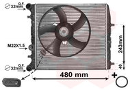 VAN WEZEL radiator, engine cooling 76002013 - Car cooler