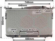 VAN WEZEL radiator, engine cooling 81002135 - Car cooler