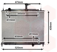 VAN WEZEL radiator, engine cooling 82002170 - Car cooler