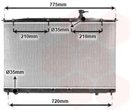 VAN WEZEL radiator, engine cooling 82002173 - Car cooler