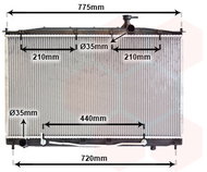 VAN WEZEL radiator, engine cooling 82002174 - Car cooler