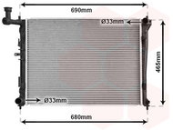 VAN WEZEL radiator, engine cooling 82002179 - Car cooler
