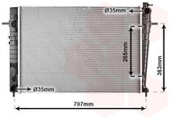 VAN WEZEL radiator, engine cooling 82002204 - Car cooler