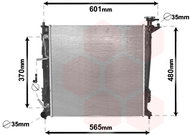 VAN WEZEL radiator, engine cooling 82002214 - Car cooler