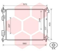 VAN WEZEL radiator, engine cooling 82002274 - Car cooler