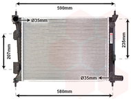 VAN WEZEL radiator, engine cooling 82002277 - Car cooler
