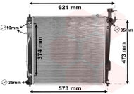 VAN WEZEL radiator, engine cooling 82002339 - Car cooler