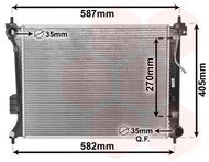 VAN WEZEL radiator, engine cooling 82002428 - Car cooler