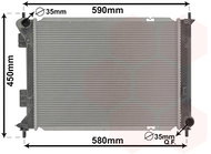 VAN WEZEL radiator, engine cooling 82012710 - Car cooler