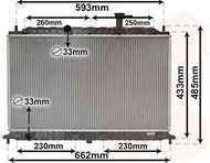 VAN WEZEL radiator, engine cooling 83002077 - Car cooler