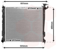 VAN WEZEL radiator, engine cooling 83002239 - Car cooler