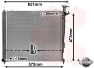 VAN WEZEL radiator, engine cooling 83002272 - Car cooler