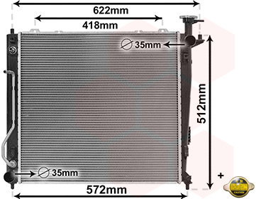 VAN WEZEL radiator, engine cooling 83012703 - Car cooler - Main image
