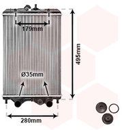 VAN WEZEL radiator, engine cooling 92002002 - Car cooler