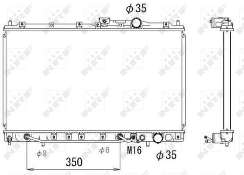 NRF Engine cooler 53283 - Car cooler - Main image