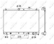 NRF Engine cooler 53705 - Car cooler
