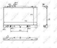NRF Engine cooler 58561 - Car cooler