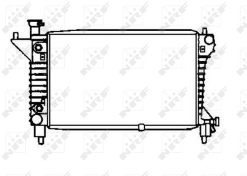 NRF Radiator, engine cooling 50254 - Car cooler - Main image