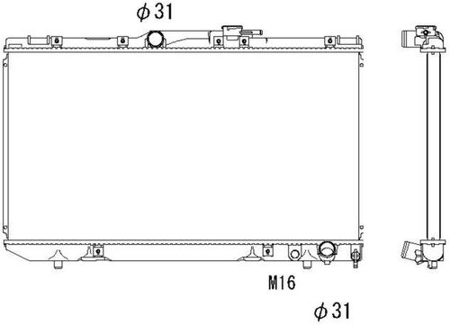 NRF Radiator, engine cooling 503964 - Car cooler - Main image