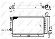 NRF Radiator, engine cooling 50406A - Car cooler