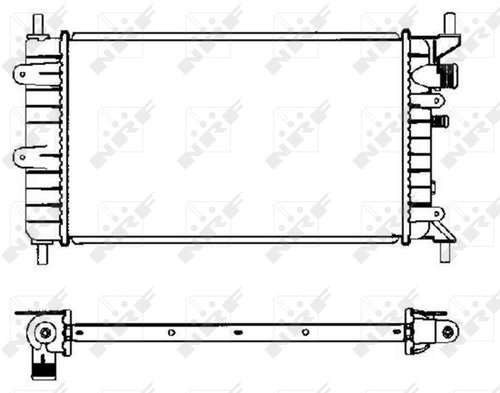 NRF Radiator, engine cooling 504437 - Car cooler - Main image