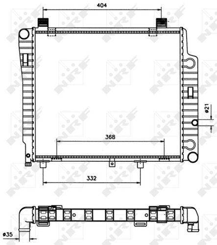 NRF Radiator, engine cooling 50533 - Car cooler - Main image