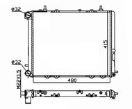 NRF Radiator, engine cooling 507352A - Car cooler