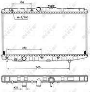 NRF Radiator, engine cooling 507581 - Car cooler