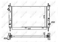 NRF Radiator, engine cooling 509528A - Car cooler