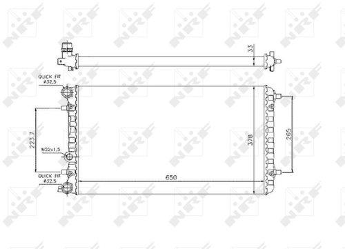 NRF Radiator, engine cooling 509644 - Car cooler - Main image