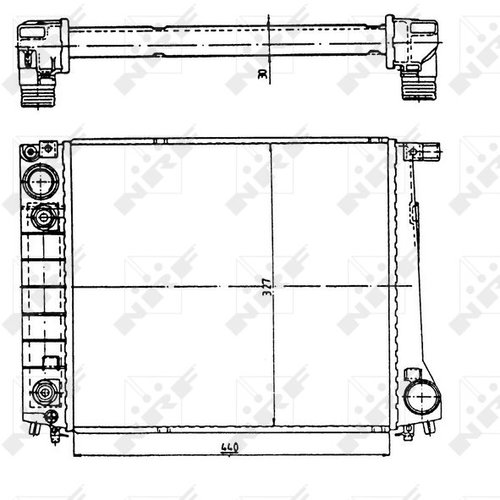 NRF Radiator, engine cooling 51350 - Car cooler - Main image
