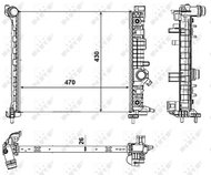 NRF Radiator, engine cooling 53008 - Car cooler