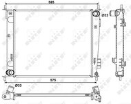 NRF Radiator, engine cooling 53057 - Car cooler
