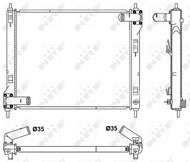 NRF Radiator, engine cooling 53061 - Car cooler